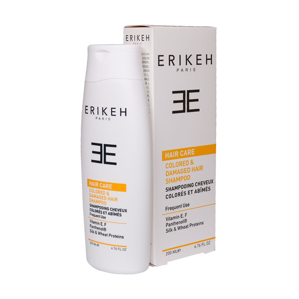 شامپو موهای رنگ شده و آسیب دیده اریکه HAIR CARE COLORED AND DAMAGED HAIR SHAMPOO ERIKEH