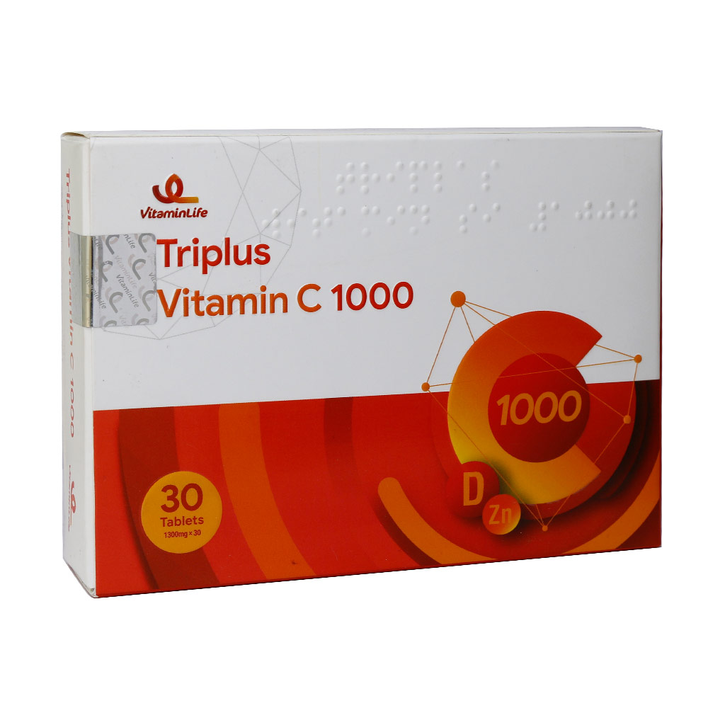 قرص تری پلاس ویتامین ث 1000 هاوسTRIPLUS VITAMIN C 1000