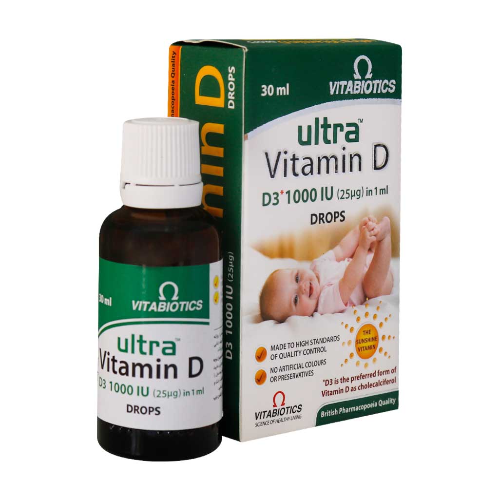 قطره خوراکی اولترا ویتامین د ویتابیوتکس ULTRA VITAMIN D DROPS