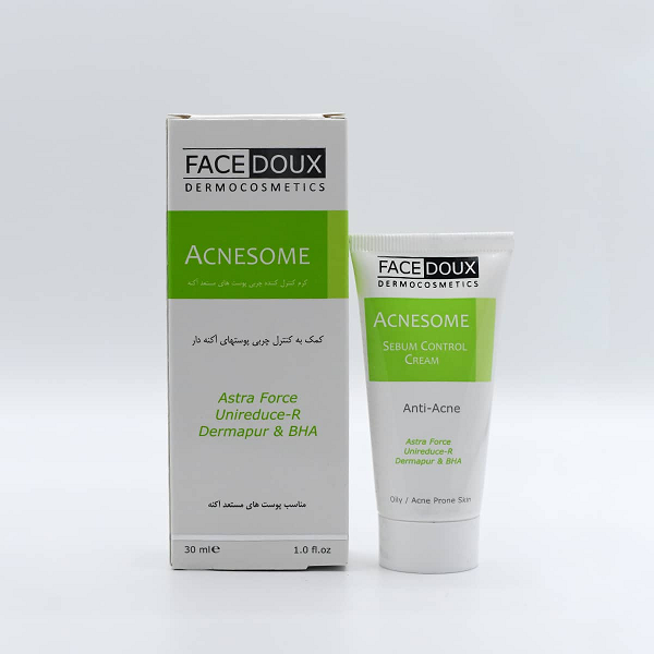 کرم مناسب پوست های مستعد آکنه فیس دوکس ACNESOME SEBUM CONTROL CREAM FACEDOUX