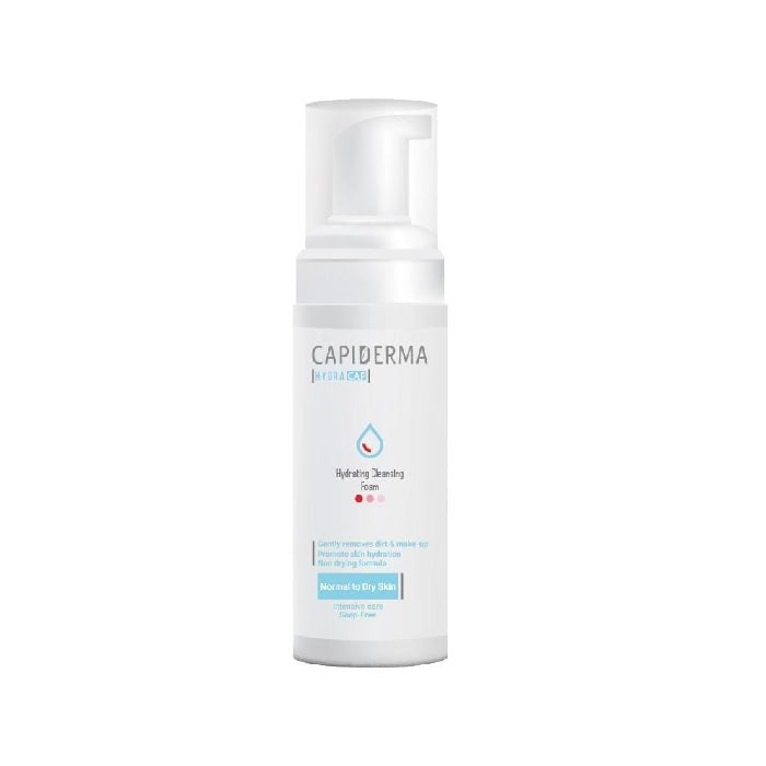 فوم شستشوی پوست خشک و حساس هیدراکپ کپیدرما Capiderma Hydracap Hydrating Cleansing Foam for Normal to Dry Skin