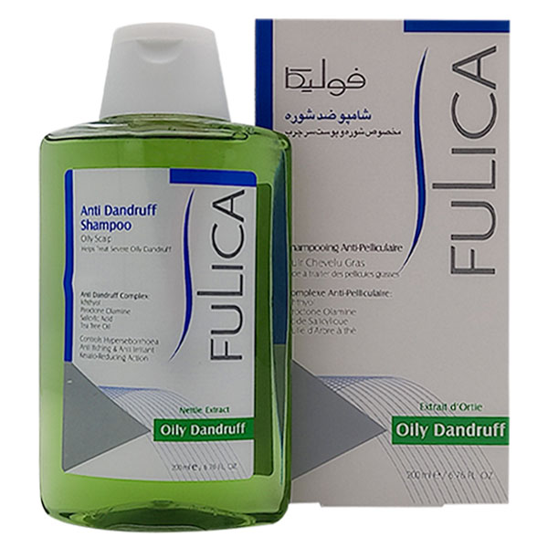 شامپو ضد شوره مناسب موهای چرب فولیکا FULICA OILY DANDRUFF SHAMPOO