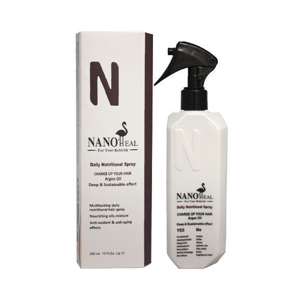 گره باز کن و تقویتی مو آرگان نانوهیل ARGAN NUTRITIONAL HAIR SPRAY NANOHEAL