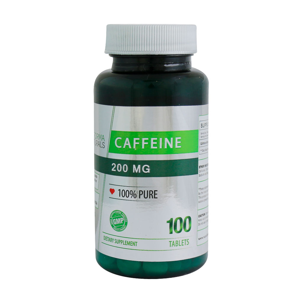 قرص کافئین 200 میلی گرم نوفرما نچرالز  NUFORMA NATURALS CAFFEINE 200 MG