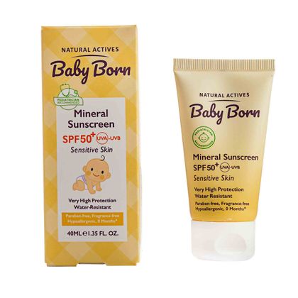 کرم ضد آفتاب کودک SPF 50 بیبی برن BABY BORN MINERAL SUNSCREEN