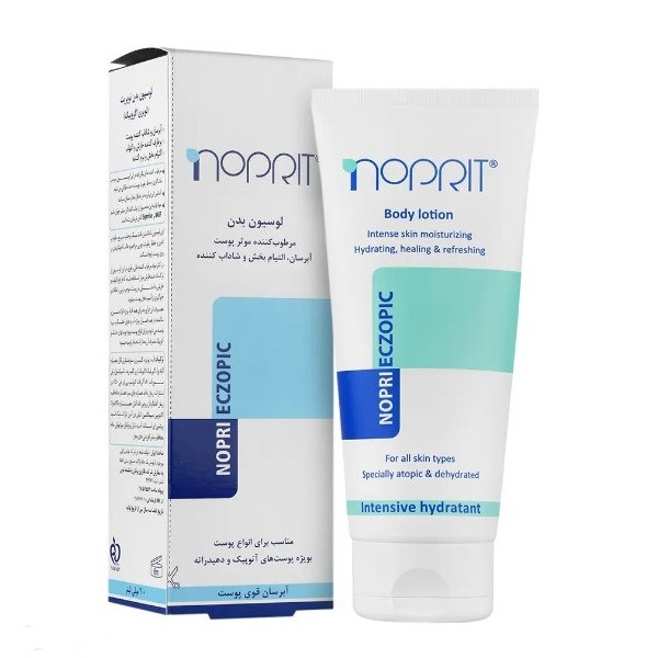 لوسیون بدن مرطوب کننده و آبرسان قوی انواع پوست نوپری اگزوپیک نوپریت NOPRI ECZOPIC BODY LOTION